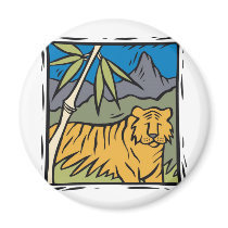 Endangered Tiger At Home