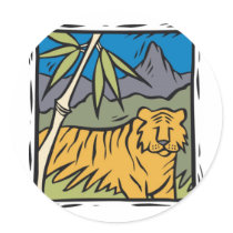 Endangered Tiger At Home