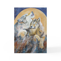 Endangered Wolf Inspirational Card Howling Wolf by michelleys Endangered Wolf Inspirational Card Howling Wolf