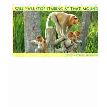 Endangering The Proboscis Monkeys t-shirts by Dorskie Endangering The Proboscis Monkeys t-shirts