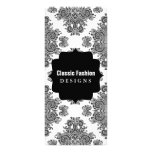 Endearing Damask Rack Card