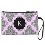 Endearing Damask Wristlet Purses