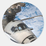 Endevour space shuttle round sticker