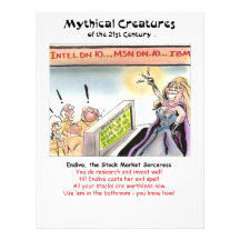 Endiva, the Stock Market Sorceress Letterhead Design