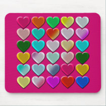 Endless Hearts for Valentines Day mousepads