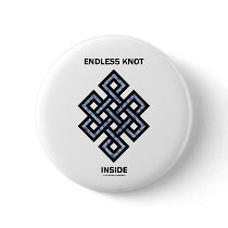 Endless Knot Inside (Psyche / Psychology) Pinback Buttons