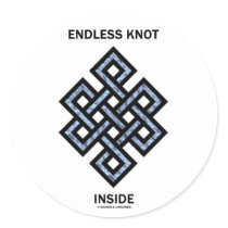 Endless Knot Inside (Psyche / Psychology) Round Sticker
