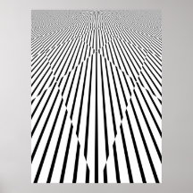 Endless Line Diamonds Optical Illusion Pattern Print