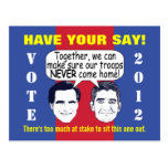 Endless War - GOTV postcards