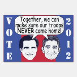 Endless War yard signs