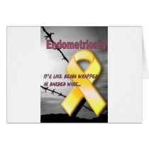 Endo:  It's like being wrapped in barbed wire Card