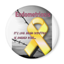 Endo:  It's like being wrapped in barbed wire Refrigerator Magnet
