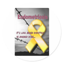 Endo:  It's like being wrapped in barbed wire Sticker