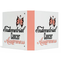 Endometrial Cancer Butterfly Medical Binder by cancerapparel Endometrial Cancer Butterfly Medical Binder