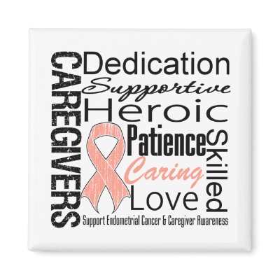 Endometrial Cancer Caregivers Collage magnets