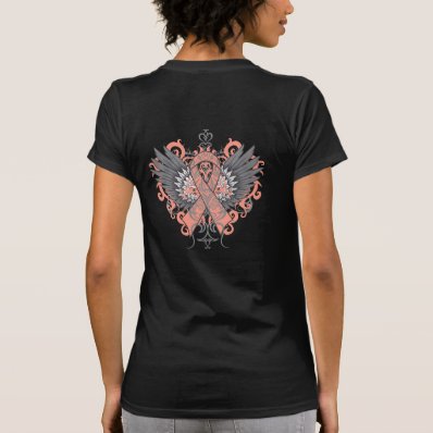 Endometrial Cancer Cool Wings T Shirt