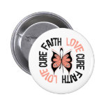 Endometrial Cancer Faith Love Cure Pins