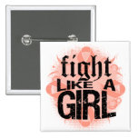 Endometrial Cancer Fight Like A Girl Rock Ed. buttons