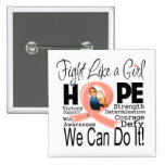 Endometrial Cancer Fight We Can Do It buttons