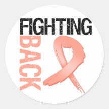 Endometrial Cancer Fighting Back Sticker