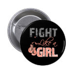 Endometrial Cancer Gloves Fight Like a Girl buttons