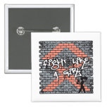 Endometrial Cancer Graffiti Wall Fight Like A Girl buttons