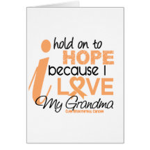 Endometrial Cancer Hold On To Hope For My Grandma Cards