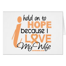 Endometrial Cancer Hold On To Hope For My Wife Card