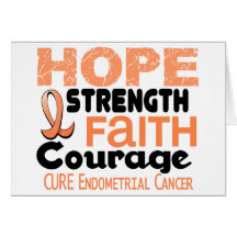 Endometrial Cancer HOPE 3 Greeting Cards