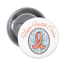 Endometrial Cancer Hope Faith Cure Pins