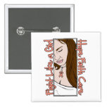 Endometrial Cancer Hope Fight Like A Girl buttons