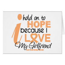 Endometrial Cancer Hope For My Girlfriend Card