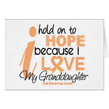 Endometrial Cancer Hope For My Granddaughter Greeting Card