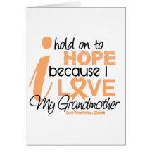 Endometrial Cancer Hope For My Grandmother Greeting Card