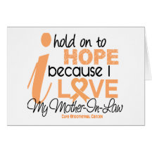 Endometrial Cancer Hope For My Mother-In-Law Card