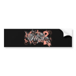 Endometrial Cancer Hope Garden Ribbon bumper stickers