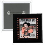 Endometrial Cancer I Fight Like A Girl Battle buttons