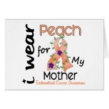 Endometrial Cancer I Wear Peach For My Mother 43 Cards