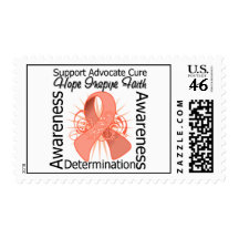 Endometrial Cancer Inspirations Spiral Ribbon Stamp