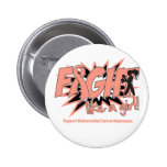 Endometrial Cancer POW Style Fight Like A Girl buttons