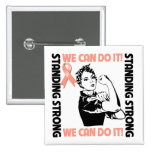 Endometrial Cancer Standing Strong We Can Do It buttons