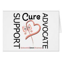 Endometrial Cancer Support Advocate Cure Greeting Cards