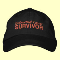 Endometrial Cancer Survivor embroidered hats