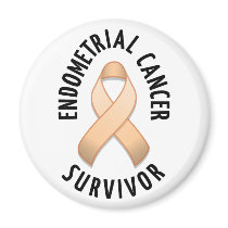Endometrial Cancer Survivor Magnet magnets