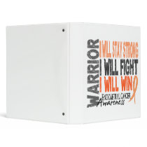 Endometrial Cancer Warrior binders by awarenessgifts Endometrial Cancer Warrior binders