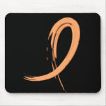 Endometrial Cancer's Peach Ribbon A4 mousepads