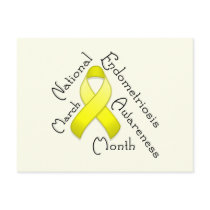 Endometriosis Awareness Month Light Postcard postcards