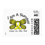 Endometriosis Cancer Butterfly I Am A Survivor Postage