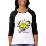 Endometriosis Fight Like A Girl 12.3 t-shirts