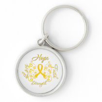 Endometriosis Hope Motto Butterfly Keychains